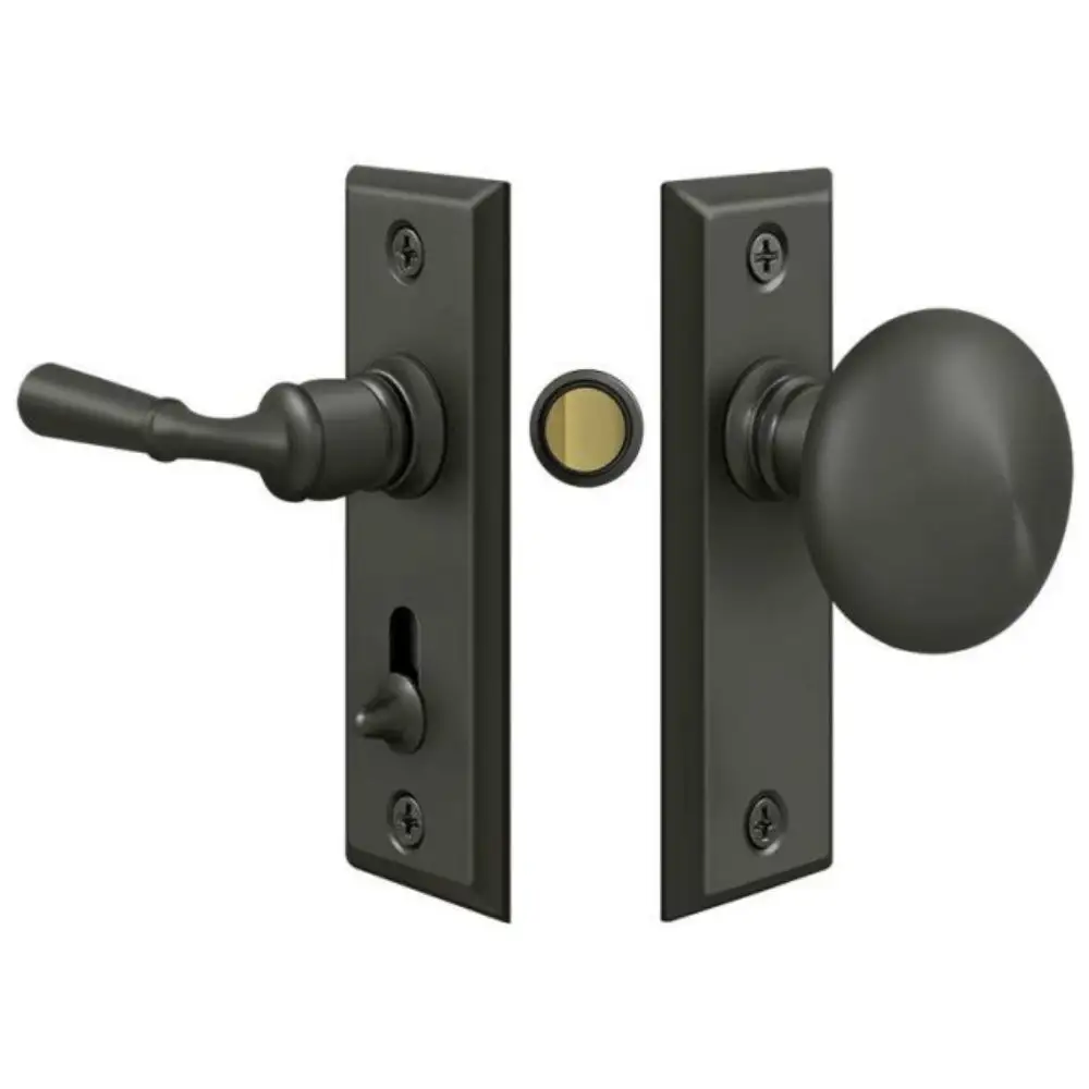 Deltana DDB425U5 Heavy Duty Dutch Door Bolt Antique Brass 4 Inch