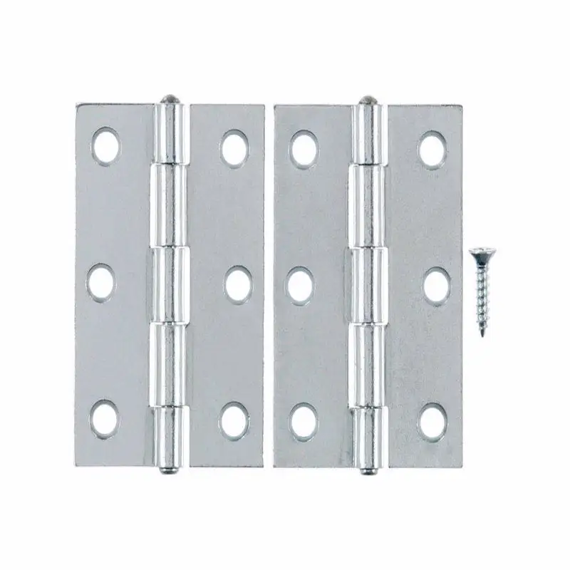 Ace 3 Inch Zinc-Plated Broad Hinge 1 Pack Durable Heavy Doors