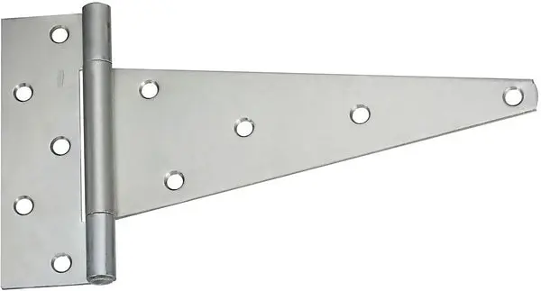 National Hardware N128-959 12 Inch Zinc Plated Extra Heavy Flush Full Inset T Hinge