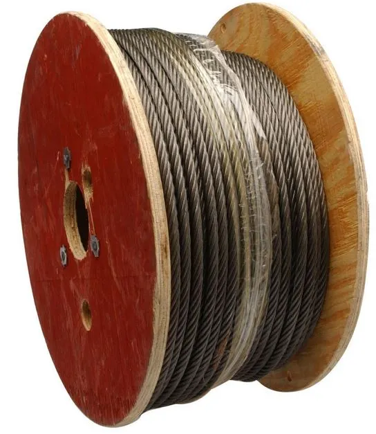 Campbell 7008027 Fiber Core Wire Rope Rust Prohibitive 6x19 1040 Lb 1/4x500 Feet