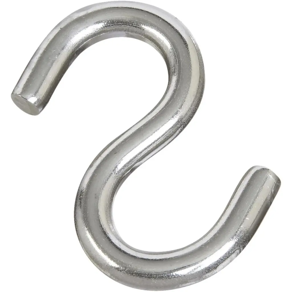 National 2-1/2-Inch Stainless Steel Heavy Open S Hook Heavy Duty Use
