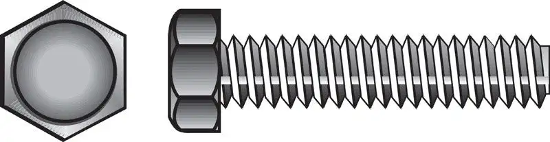 HILLMAN 3/8 D X 5 L Zinc Plated Steel Hex Tap Bolt 50 pk