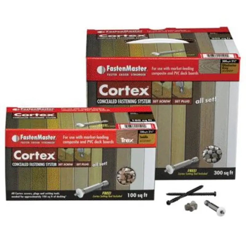 FastenMaster Cortex 2.5 . L Brownstone Torx TTAP Star Head Hidden Deck Fastener 1050 lb