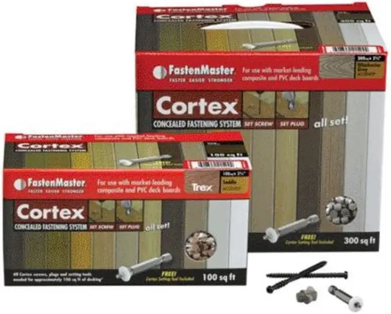 FastenMaster Cortex Hidden Deck Fastener 2-1/2 Inch Decking