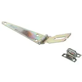 6 Inch Zinc Hinge Hasp Doors and Gates Security National Hardware