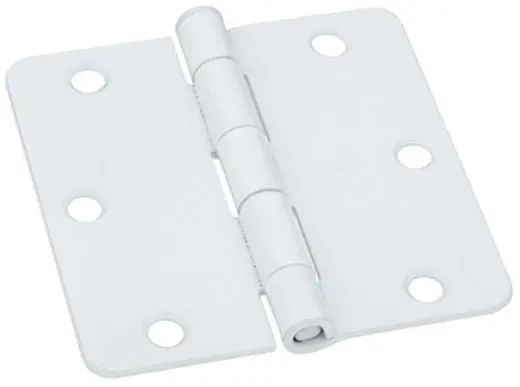 National Hardware Door Hinge Steel White 3.5 Inch