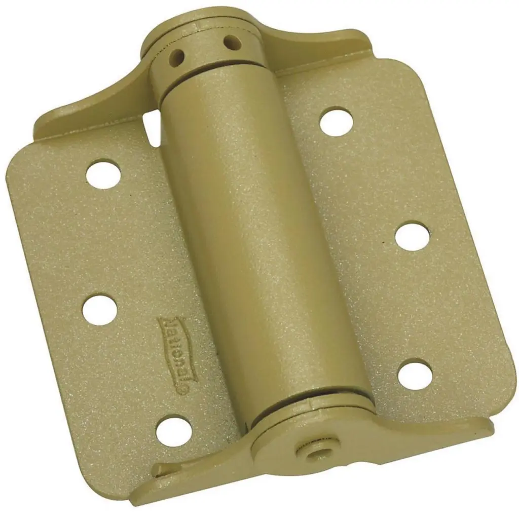 National BakEnamel Brass Full-Surface Spring Door Hinge 2-Pack