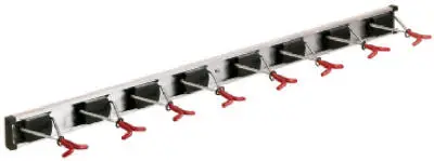 Crawford 36360-6 Rail Wall Rack 8 Hooks 36-Inch