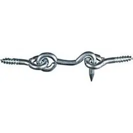 Zinc-Plated Steel Hook and Eye 1-1/2-Inch 2-Pack Heavy Duty National Hardware