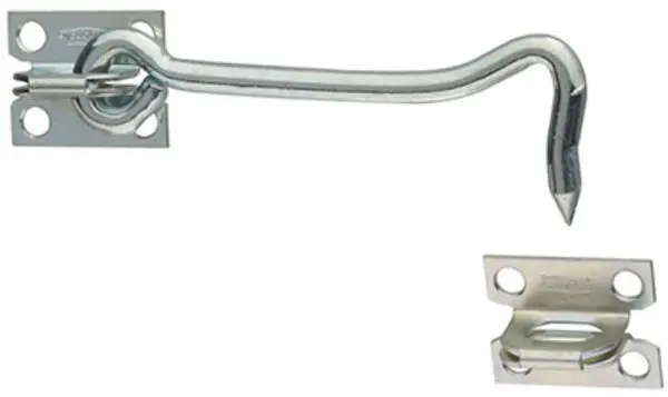 National Hardware Zinc Plated Gate Hook Plate Staples 4 Inch Heavy Duty