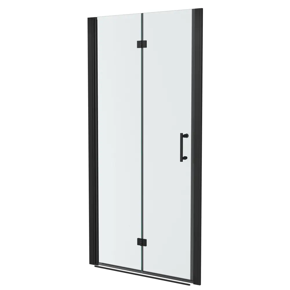 Fold Frameless Shower Door Tempered Glass