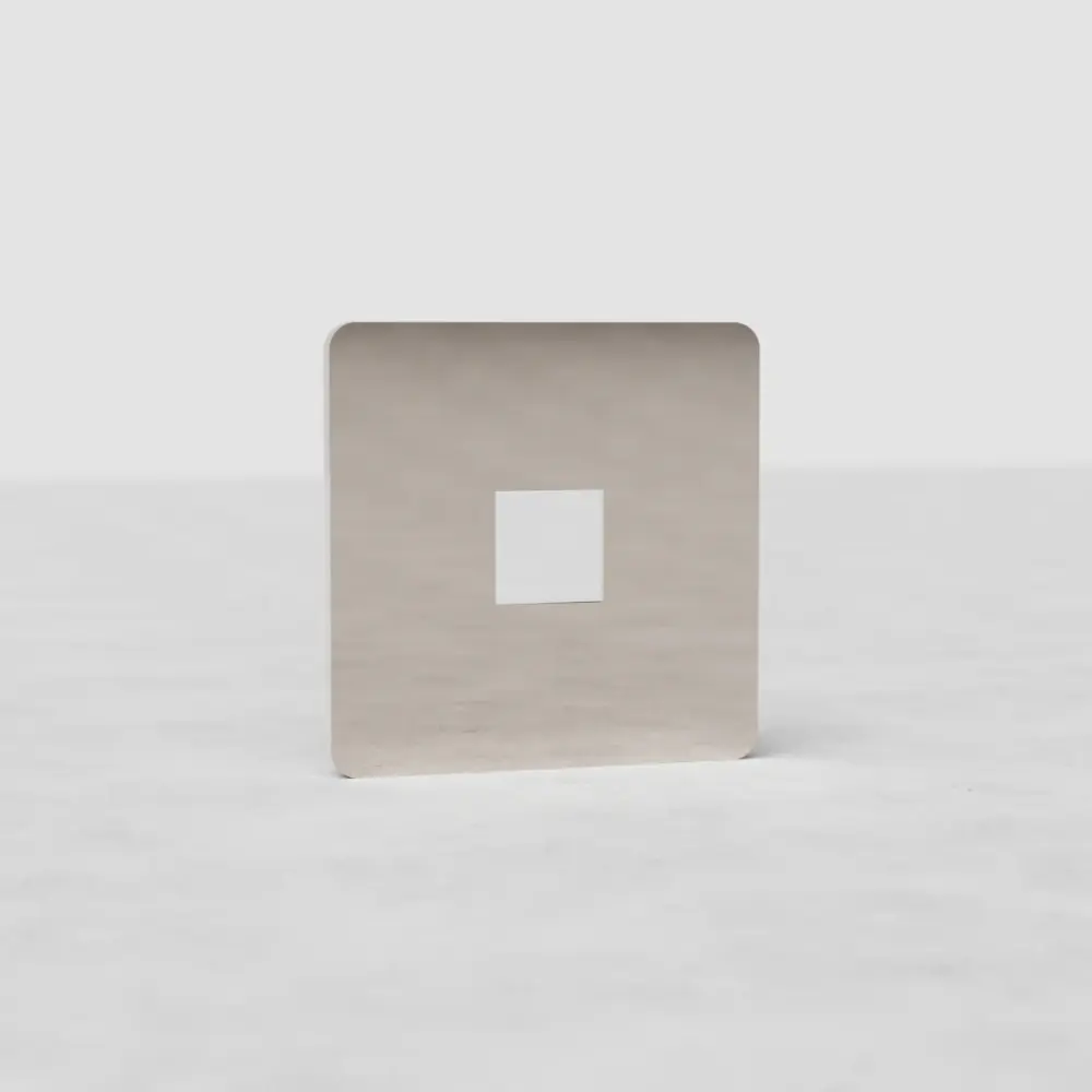 Grove Single Keystone Module Plate - Reflective Nickel