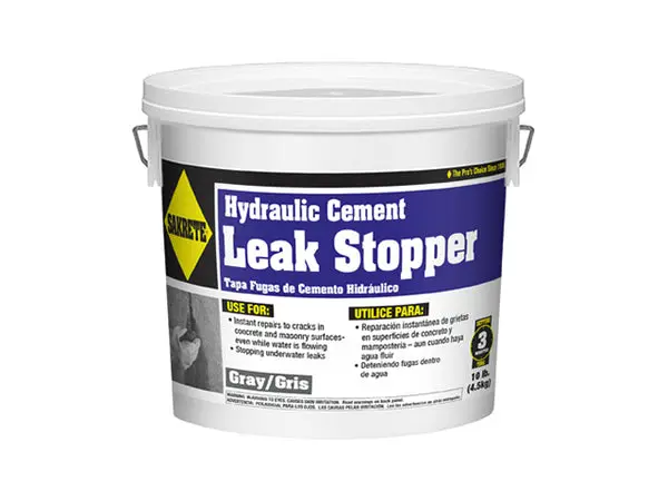 Sakrete 60205005 Hydraulic Cement Leak Stopper 10 Lb Waterproofing