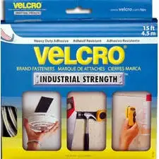 Velcro 90198 2 Inch X 15 Feet Sticky Back Industrial Strength Hook and Loop Tape White