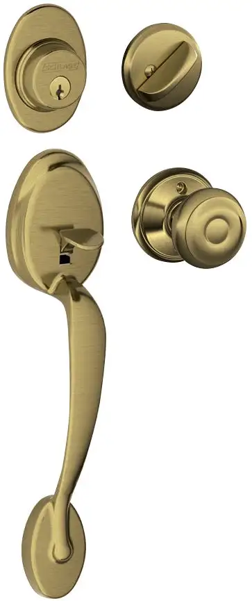 Accent Inside Trim Antique Brass - Heavy Duty Hardware Tools On Sale Schlage
