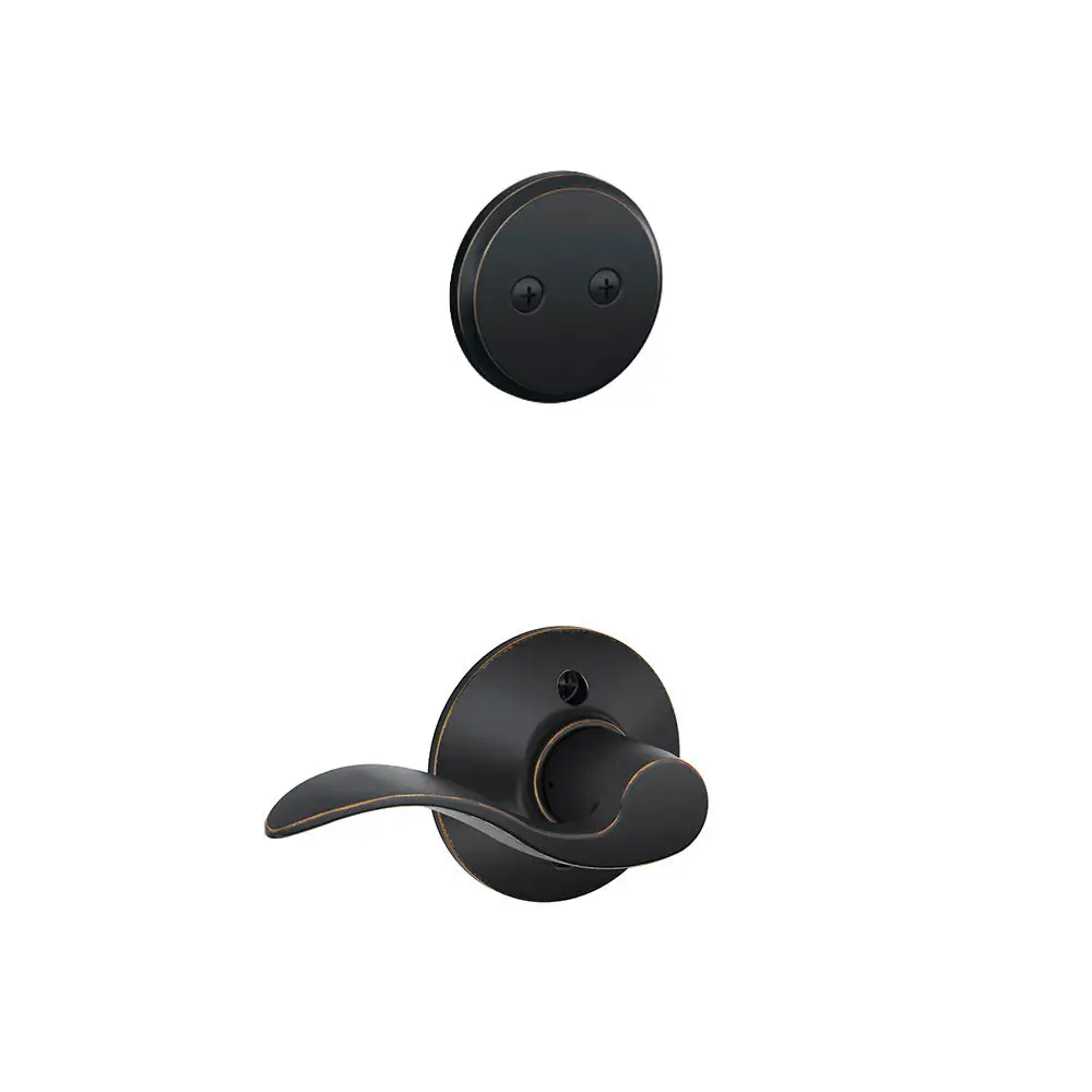 Accent Lever X Wakefield Rose Right Hand Inside Trim Dummy Handleset - On Sale Schlage