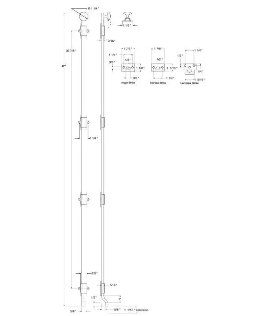 Deltana DP4041P-DURO Drop Parallel Arm Installation Kit Duro Finish