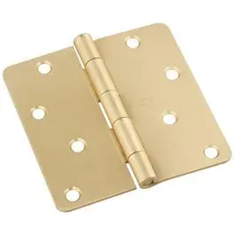 4-Inch Satin Brass Interior Door Hinge National Hardware