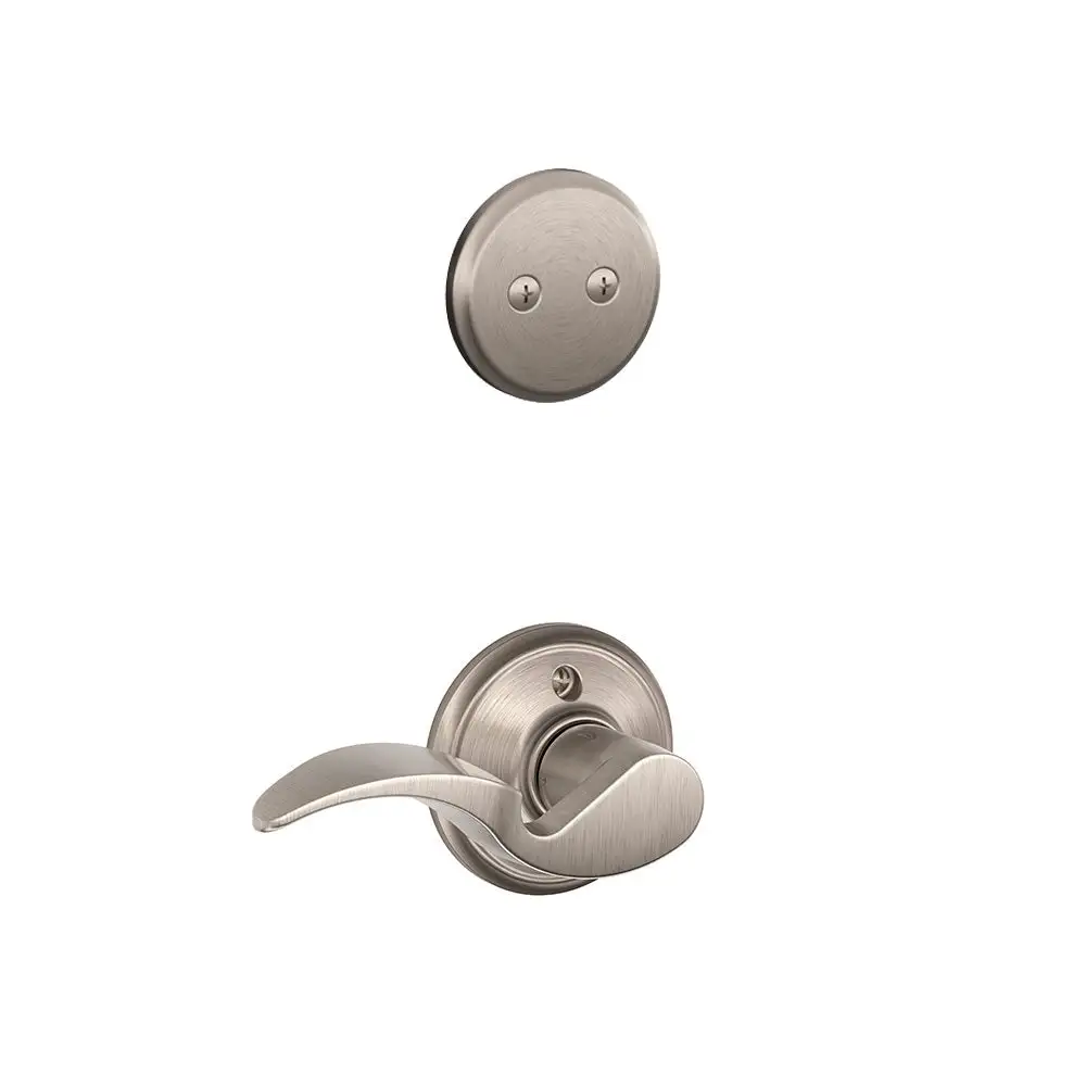 Birmingham Lever Dummy Interior Set Satin Nickel - Builders Hardware Schlage