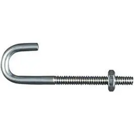 Zinc Plated J-Bolt 3/16 x 2-1/2-Inch Heavy Duty Fastener National Hardware