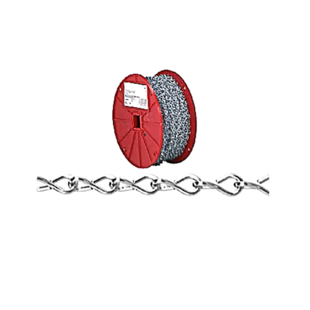 Campbell AW0801227N Single Jack Chain #12 x 200 Feet Zinc Plated Chain