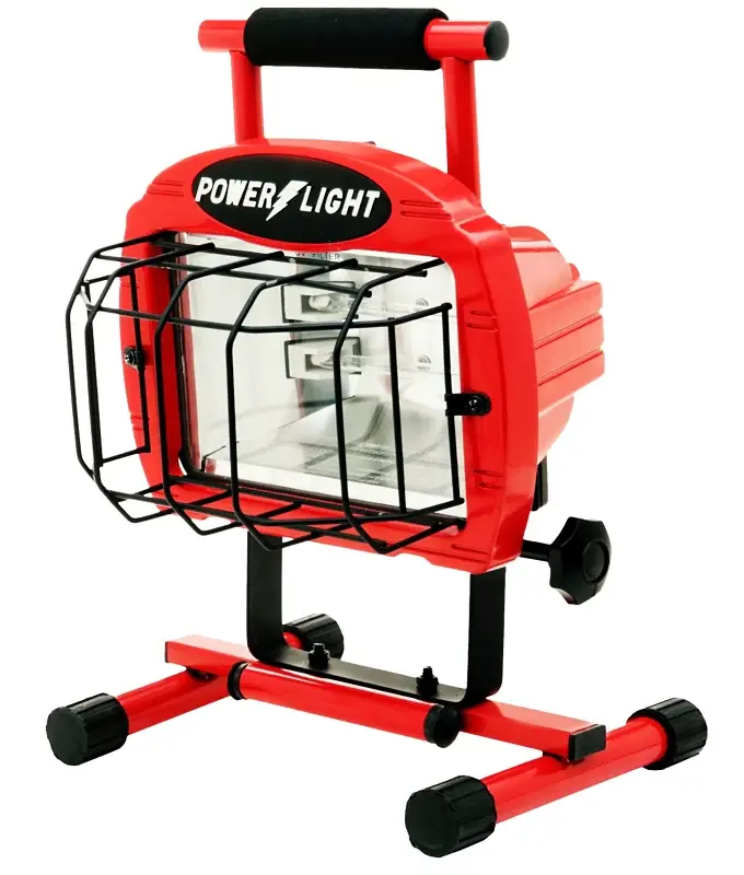 CCI L38DB Work Light, 600 W, 3-Lamp, Halogen Lamp, 10,800 Lumens Lumens, Ruby