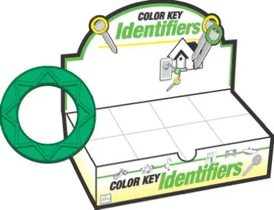 Hy-Ko KB132-200 Key Identifier Large Assorted 200-Pack