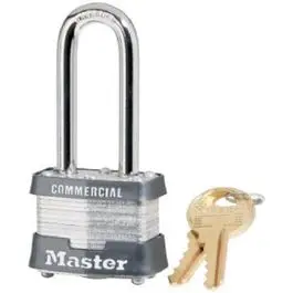 1-1/2 . Laminated Keyed-Alike Padlock, 2-. Long Shackle - Secure Multi-Lock Set Master Lock