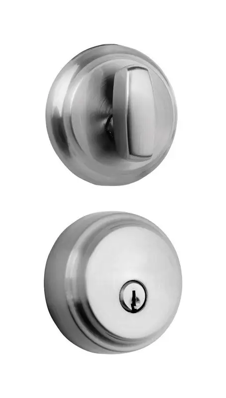 Brinks Push Pull Rotate Satin Nickel Steel Deadbolt Home Security