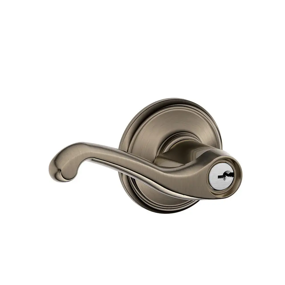 Flair Lever Keyed Entry Door Handle - Best Construction Hardware Supplies at Low Price Schlage