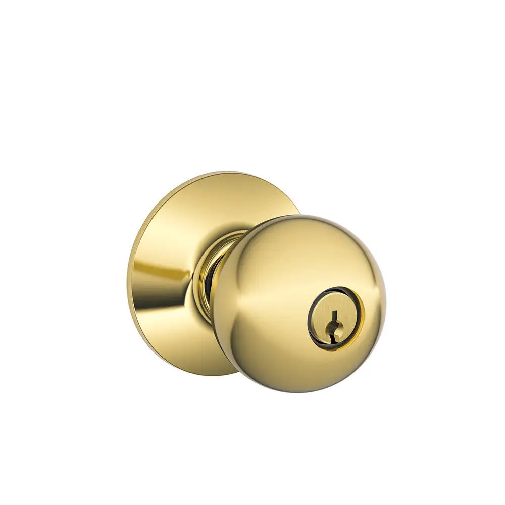 Orbit Knob x Right Hand Flair Lever Keyed Entry - Construction Hardware Tool on Sale Schlage