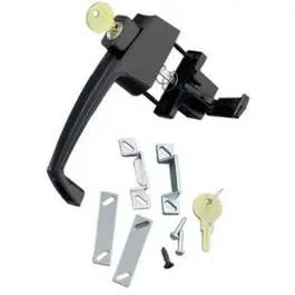 Black Keyed Button Latch Secure Cabinet and Door Locking Wright Products