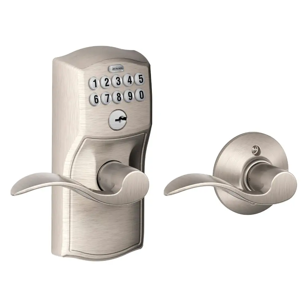 Camelot Keypad Entry Auto-Lock and Accent Levers - Best Construction Hardware Schlage