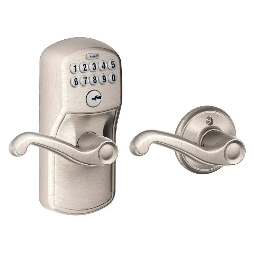 Plymouth Keypad Entry Door Lock Auto-Lock and Plymouth Knobs - Builders Hardware Supplies Schlage