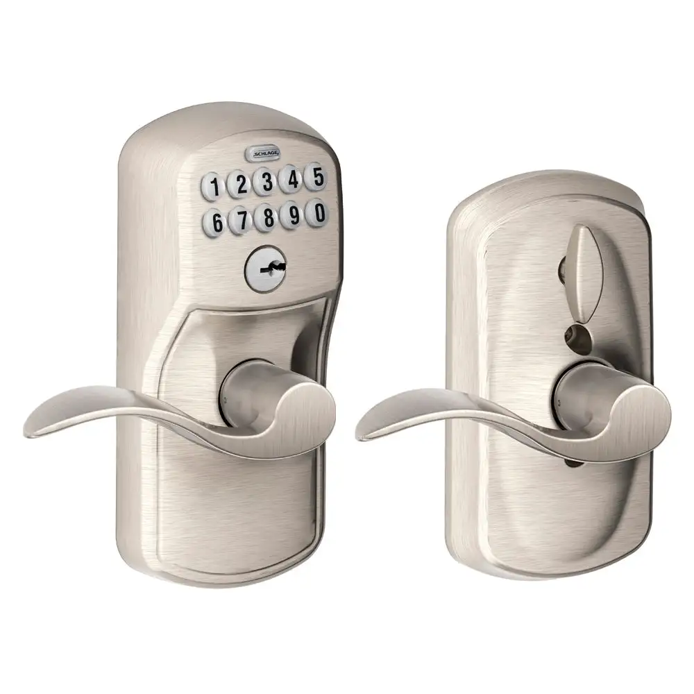 Plymouth Keypad Entry Door Lock Flex-Lock and Elan Style Levers - Heavy Duty Hardware Tools Schlage