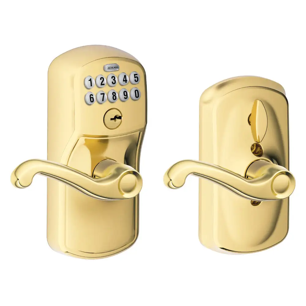 Plymouth Keypad Entry Flex-Lock and Flair Style Levers - Best Home Hardware Equipment Schlage