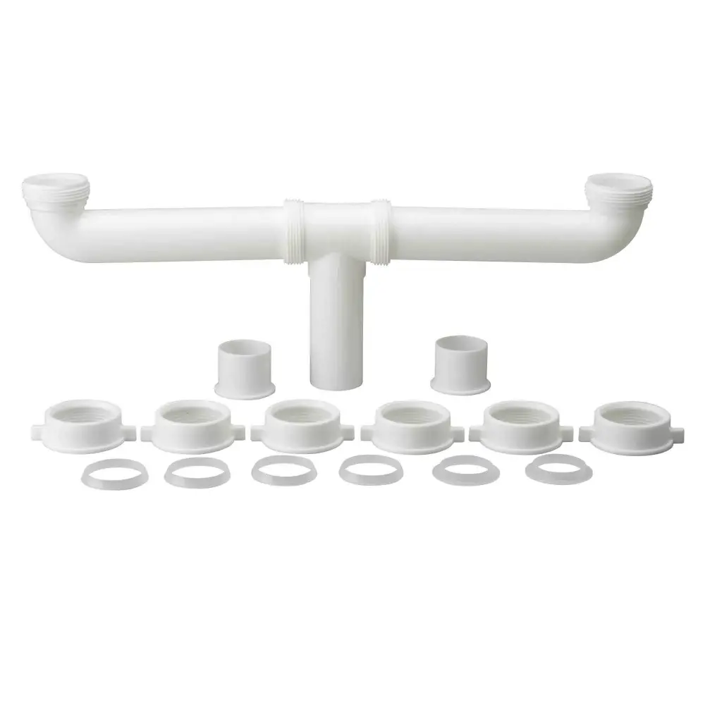 Double Drain Kitchen Sinks Central Outlet, 1-1/2'' x 16''