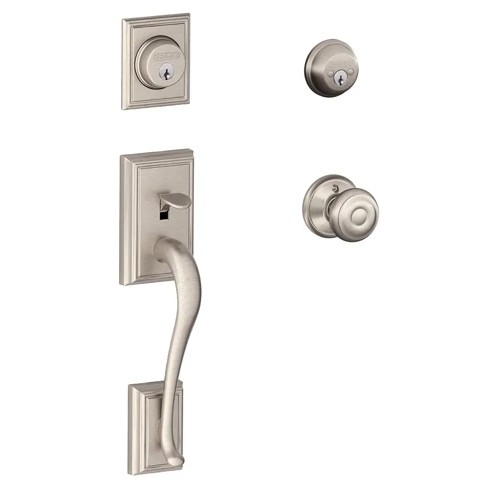 Addison Plymouth Knob Double Cylinder Handleset on Sale - Construction Hardware Supplies Schlage