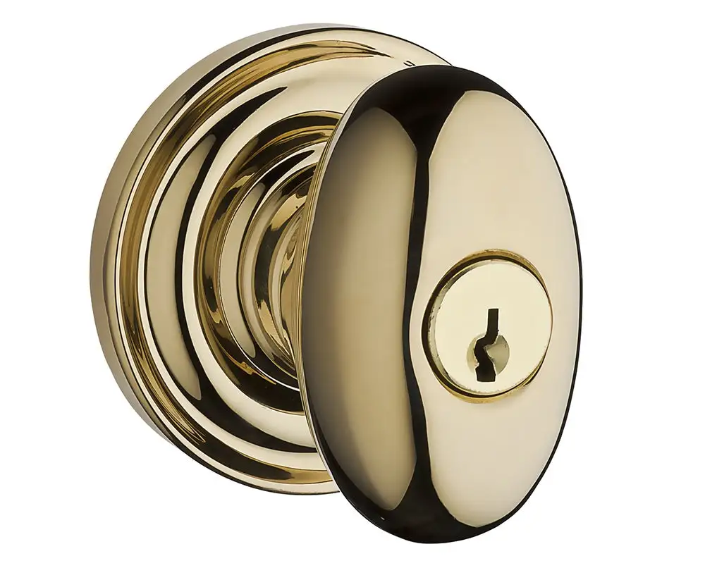 Baldwin ENELLTRR141 Entry Ellipse Knob - Polished Nickel - Builders Hardware Tools Shop