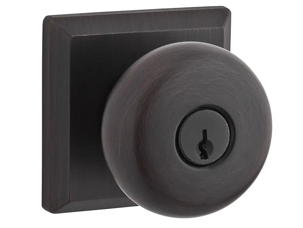 Baldwin ENROUTSR152 Entry Round Knob - Matte Antique Nickel - Low Price Home Hardware Equipment Sale