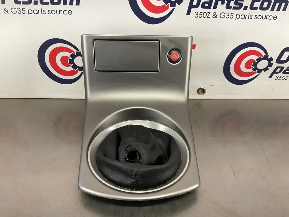 2004 Infiniti G35 Hand-crank Gear Shift Bezel Boot Hazard Ashtray 96935 OEM 12BK8DC