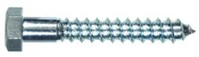 Hillman 230027 Hex Head Lag Bolt 1/4 X 4 Inch 100 Pack Zinc Plated Fasteners Hillman Fasteners