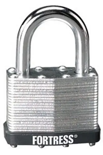 Master Lock 1805D Steel Shackle Laminated Padlock 2 Inch Heavy Duty Security Padlock