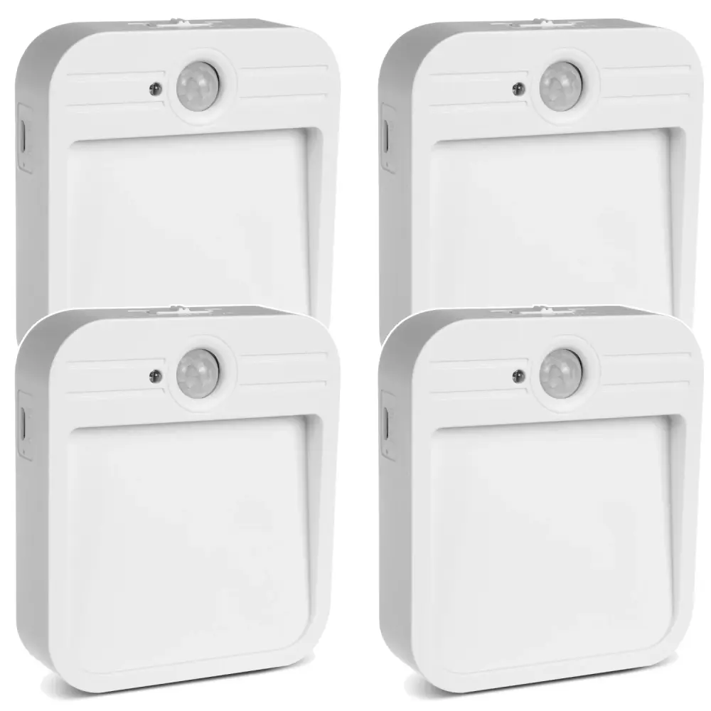 Maclean LED staircase lamp, motion sensor, temp. 4000K, 3.7V/500mAh, 4 LEDs, Range 3-4m, MCE236, 4 pieces