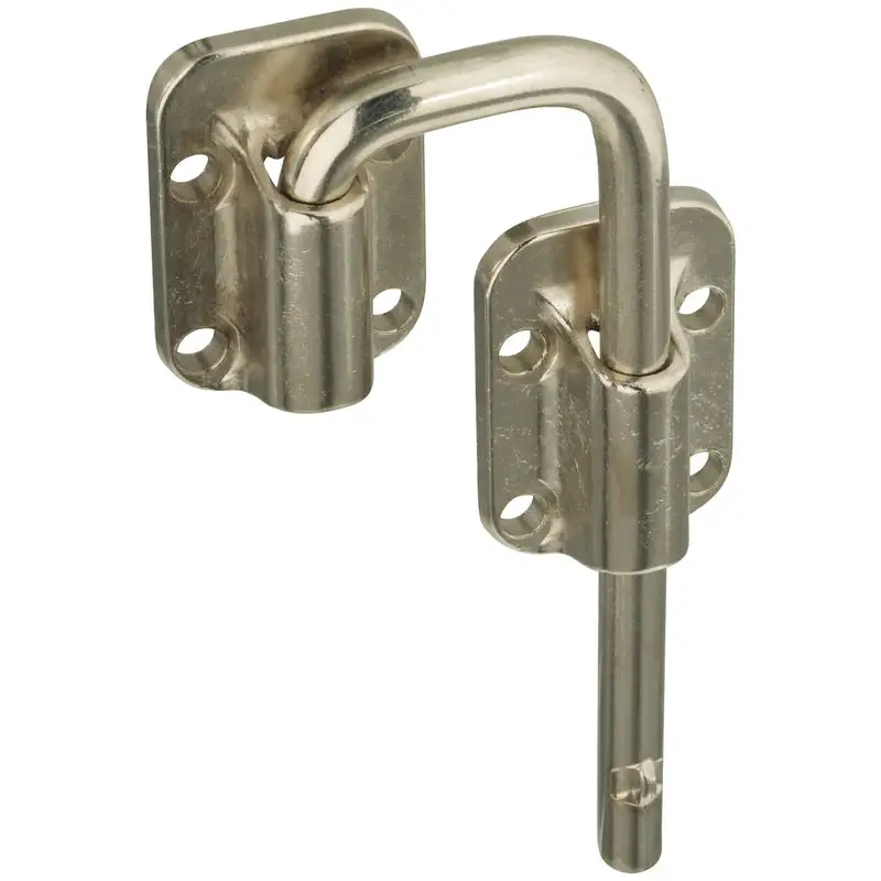 National Hardware Nickel Silver Steel Sliding Door Latch Pack 5