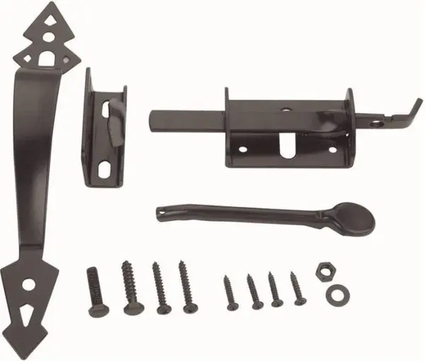 Prosource 33156PKS-PS Thumb Latch Black Powder Coated Durable Cabinet Hardware
