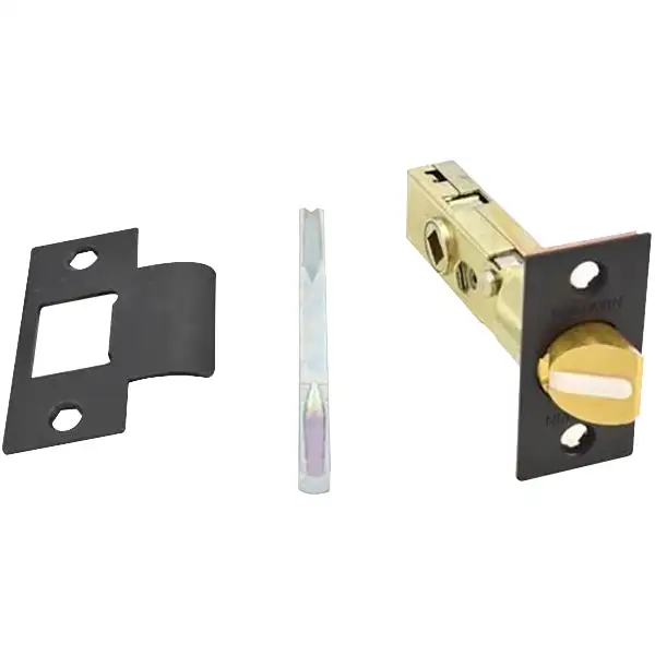 5510.190.FLS 2-3/8 Knob Strength Passage Latch Satin Black Finish
