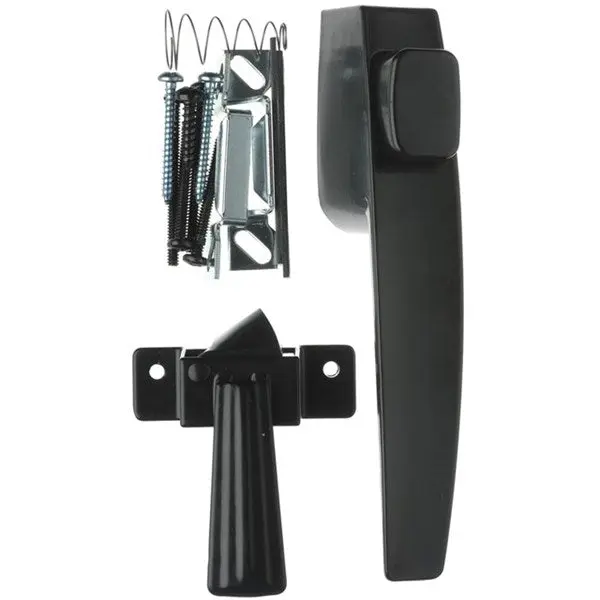 Wright Products VF333BL Free-Hanging Push Button Latch Black Finish