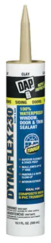 Dap 18416 Dynaflex 230 Premium Elastomeric Latex Sealant 10.1 Oz Clay