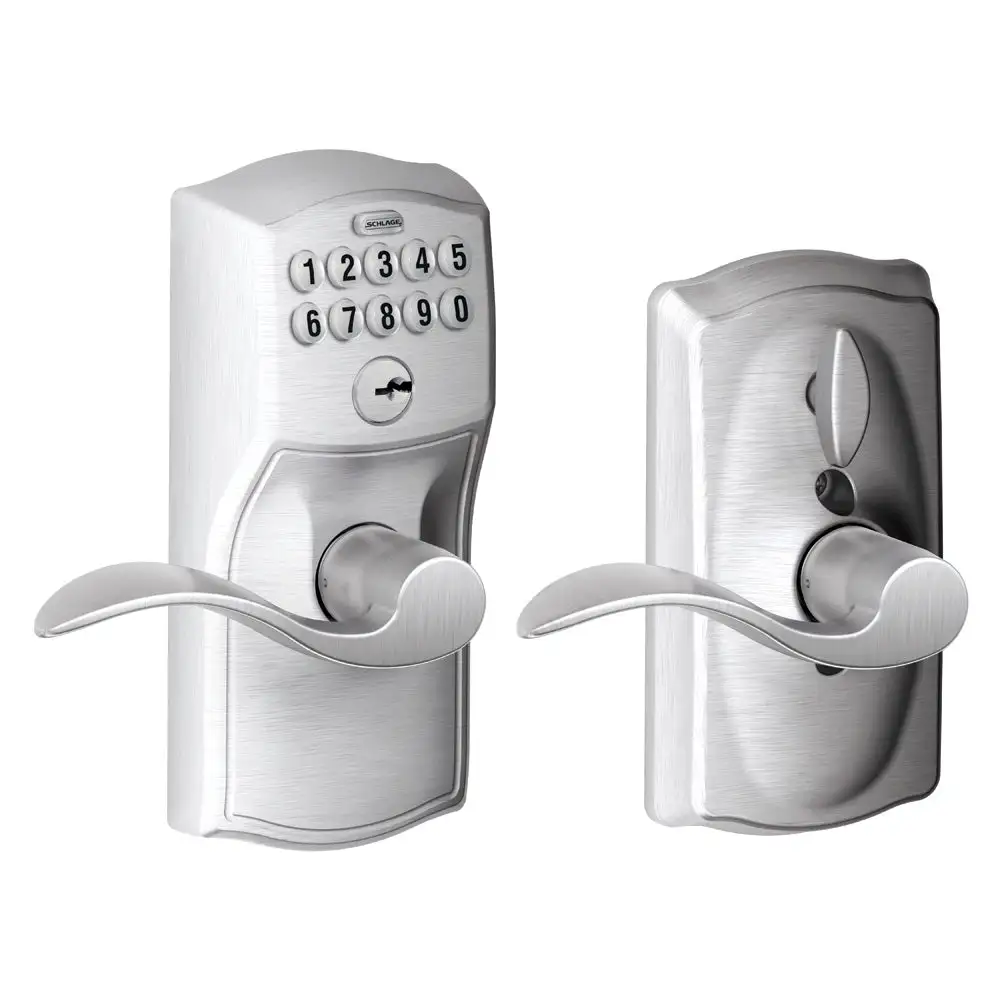 Camelot Touch Entry Door Lever Set Accent Lever - Shop Home Hardware Tools Schlage